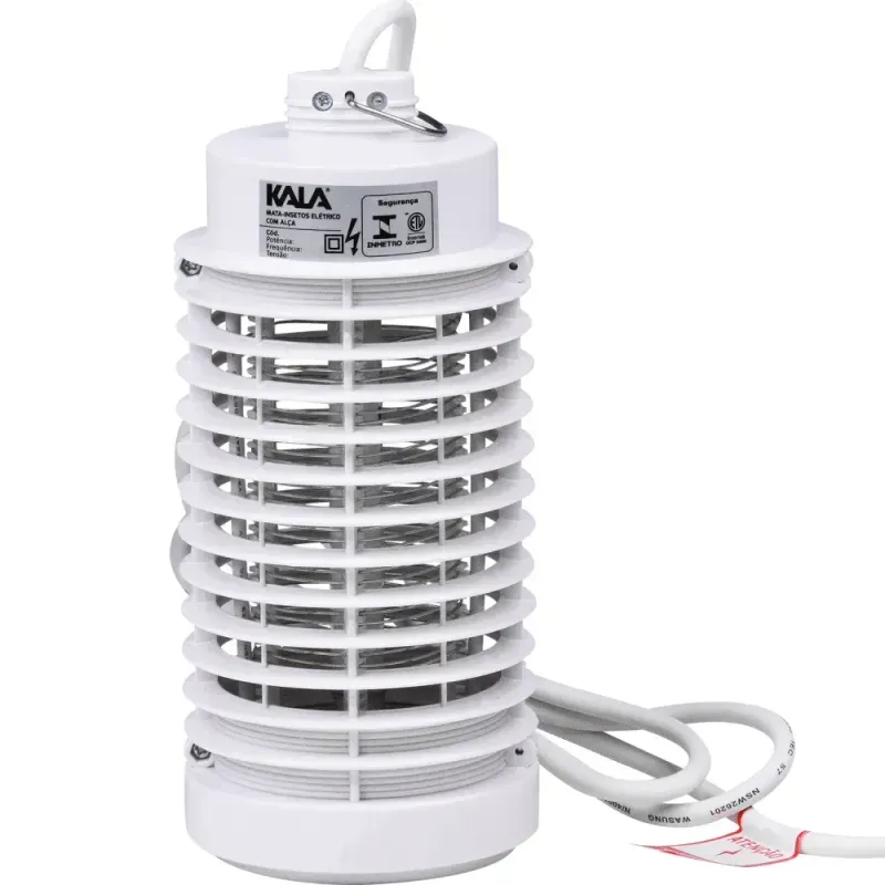 Mata-Insetos-Eletrico-Com-Alca-Branco-Kala-127v