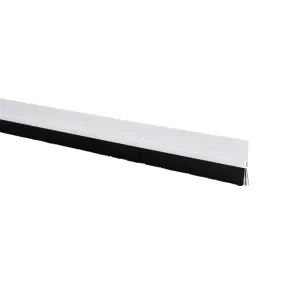 VEDA PORTA ADESIVADO COM ESCOVA PVC BRANCO 90CM KALA