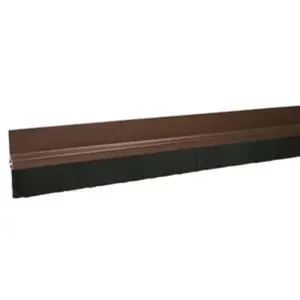 VEDA PORTA ADESIVADO COM ESCOVA PVC MARROM 80CM KALA