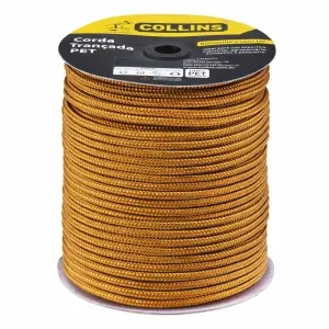 Corda Pet Trançada Ouro em Carretel 10mmx147m Collins