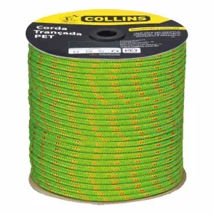 Corda Pet Trançada Verde em Carretel 12mmx111m Collins