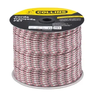 Corda PET Trançada 8mm Colorida Rolo Collins