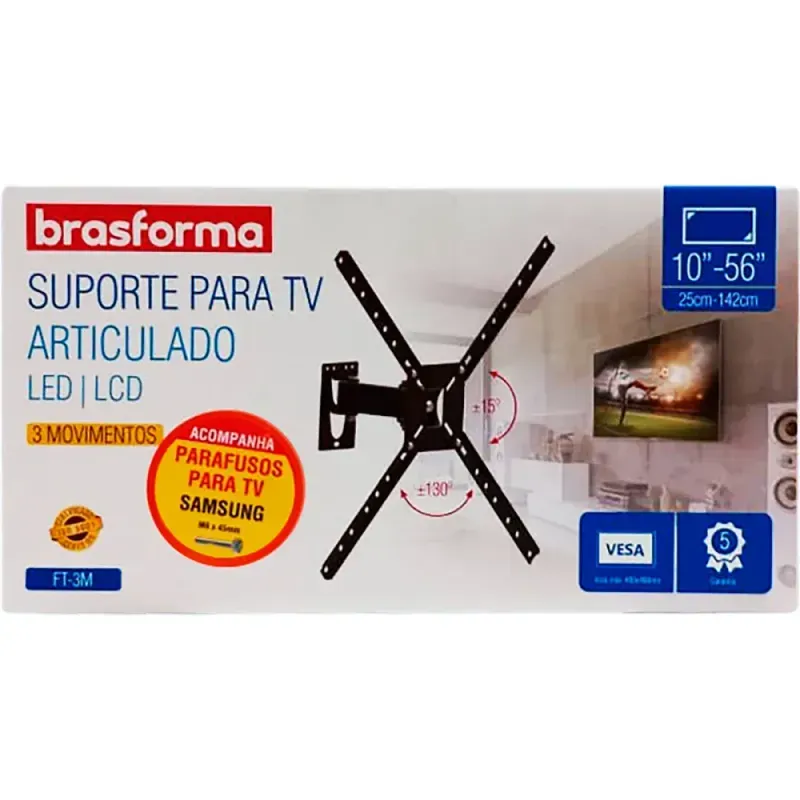 Suporte-para-TV-Articulado-com-3-movimentos-10--a-56--Brasforma