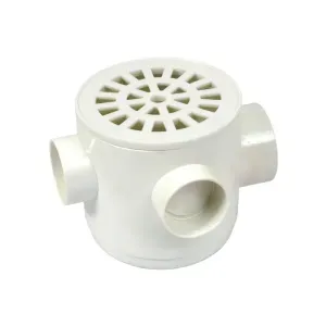 CAIXA SIFONADA PVC REDONDA 100X100X50MM HERC
