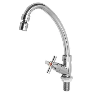 Torneira Cozinha Bica Móvel Balcão 1/4'' ABS CROMADO HERC