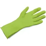 LUVA-LATEX-FORRADA-SANRO-TOP-VERDE-PEQUENA