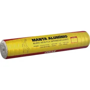 Manta Asfáltica Aluminizada 1m x 10m Tipo I 3mm Ciplak