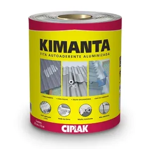 Fita Adesiva Asfáltica de Alumínio Kimanta 20cm x 10m Ciplak