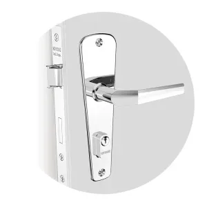 Fechadura Externa Pop Line E11 Alavanca Cromada 40mm Soprano
