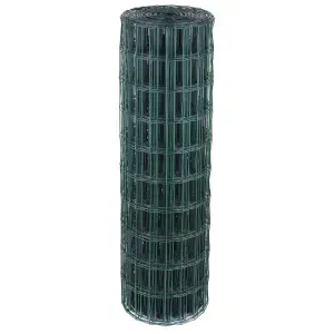 Tela Soldada Revestida Pvc 25m 5cmx10cm Fio 2,5mm Acerosid