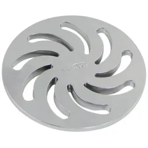 GRELHA REDONDA CROM AMANCO ABS 100MM VORTICE