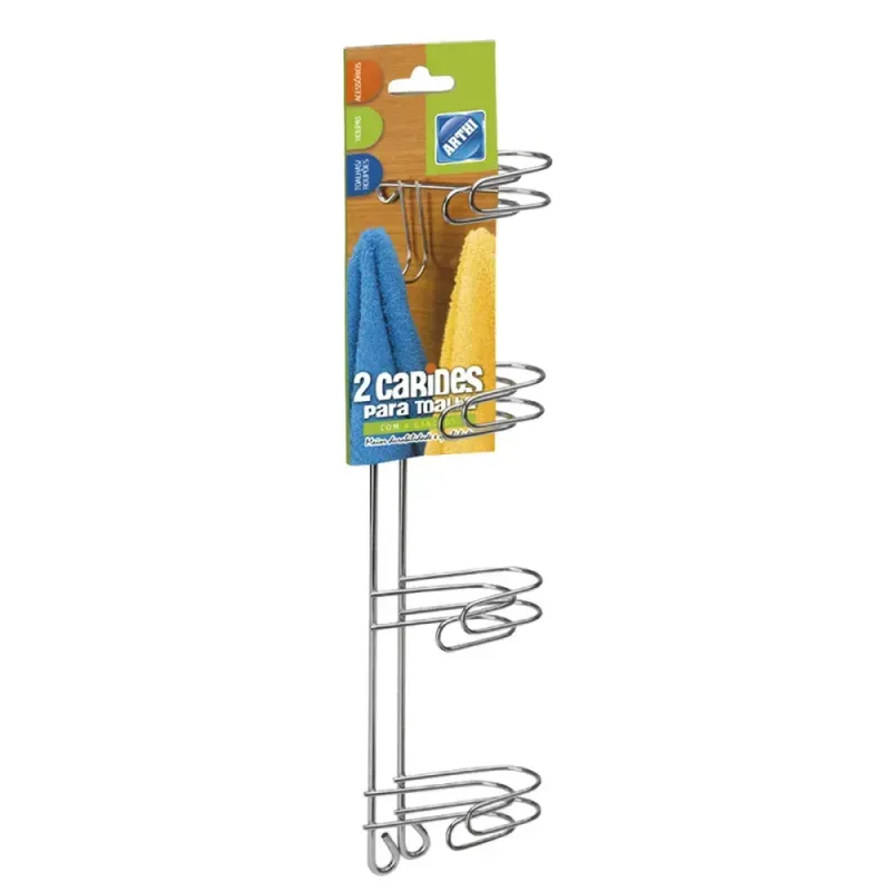 CABIDE-TOALHA-ARTHI-4-GANCHOS-2PCS-CR