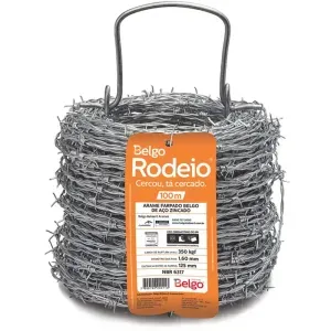Arame Farpado 1,60mm 100m Belgo Rodeio