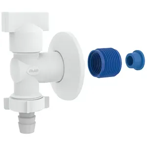 Torneira Máquina De Lavar 1/2"x3/4" Branca Blukit