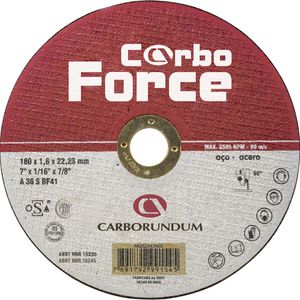 DISCO CORTE AÇO CARBORUNDUM 254X3,2X25,40 CARBO