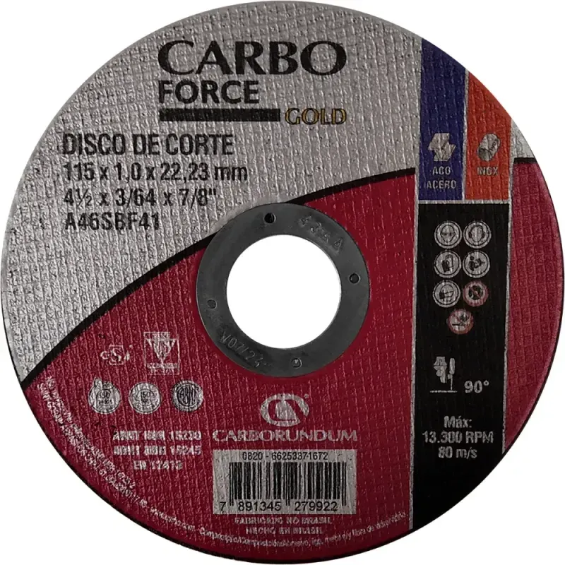 Disco-de-Corte-Fino-Carboforce-para-Aco-115x1mm-Carborundum