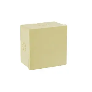 CAIXA PASSAGEM SOBR CEMAR IP44 BEGE 120X120X75
