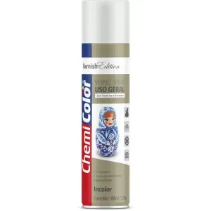 Tinta Spray Uso Geral Verniz 400ml  Chemicolor