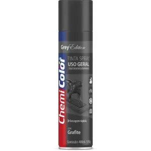Tinta Spray Uso Geral Grafite 400ml/250g Chemicolor