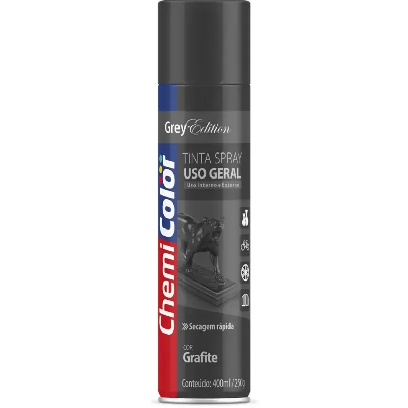 Tinta-Spray-Uso-Geral-Chemicolor-400ml-250g-Grafite