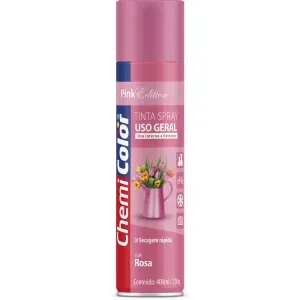 Tinta Spray Uso Geral Rosa 400ml Chemicolor