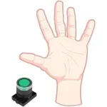 Botao-Comando-Np2-Ew330-Verde-Plastico-Chint