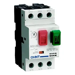 Disjuntor Motor Bipolar Nema 23A NS2-2517 Chint