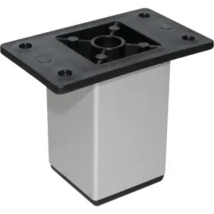 PÉ QUADRADO FLANGE CRIATIVA 40MMX5,5CM POLIDO 8 PEÇAS
