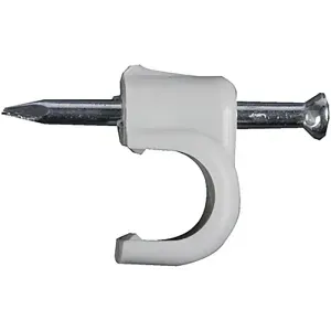ABRAÇADEIRA COAXIAL FISCHER FMX 8MM BRANCA 100 PÇS