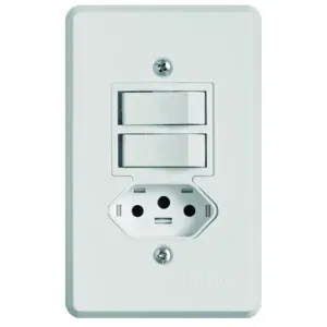 INTERRUPTOR 2TS+1TOM ILUMI 10A BR PRATIKA