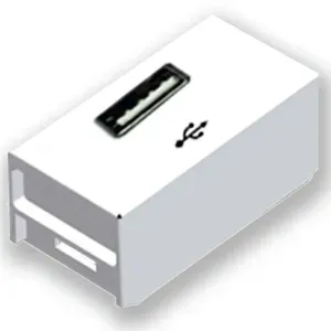 MÓDULO TOMADA USB BR SLIM ILUMI