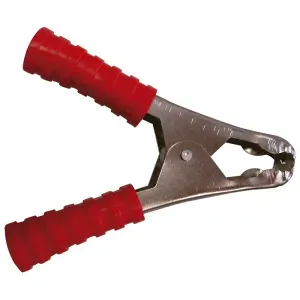 Garra Jacaré Clip Grande Vermelho 100A com 10 Peças Interneed