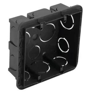 CAIXA DE LUZ DE EMBUTIR 4X4 PRETO LEGRAND