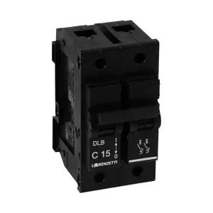 Disjuntor Bipolar Nema Preto 15A Lorenzetti Duchas