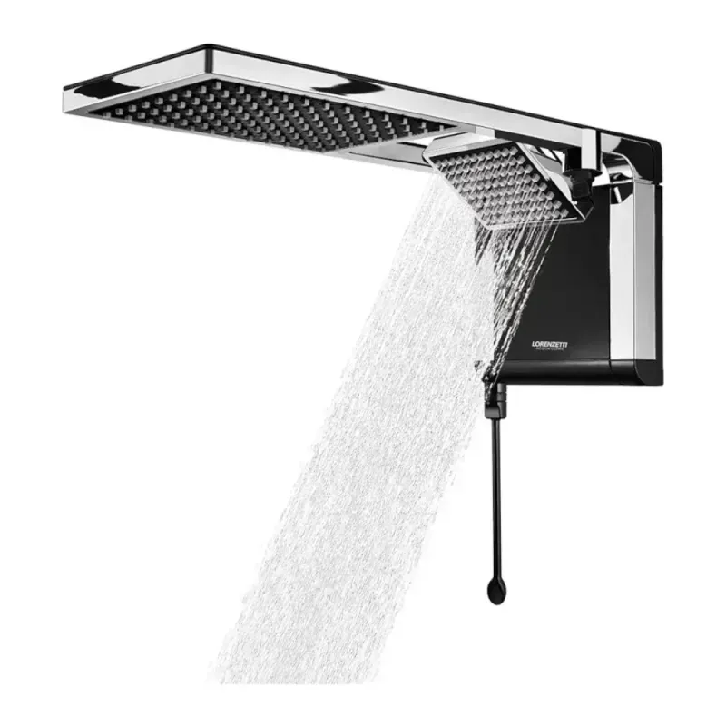 Chuveiro-Acqua-Duo-Ultra-Preto-Cromado-6800W-220V-Lorenzetti