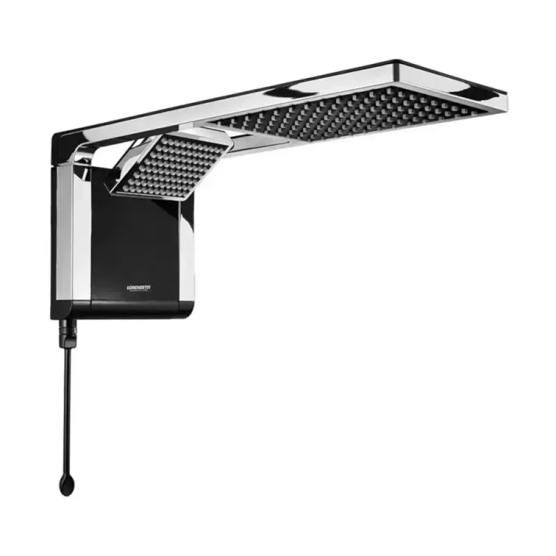 Chuveiro-Acqua-Duo-Ultra-Preto-Cromado-7800W-220V-Lorenzetti