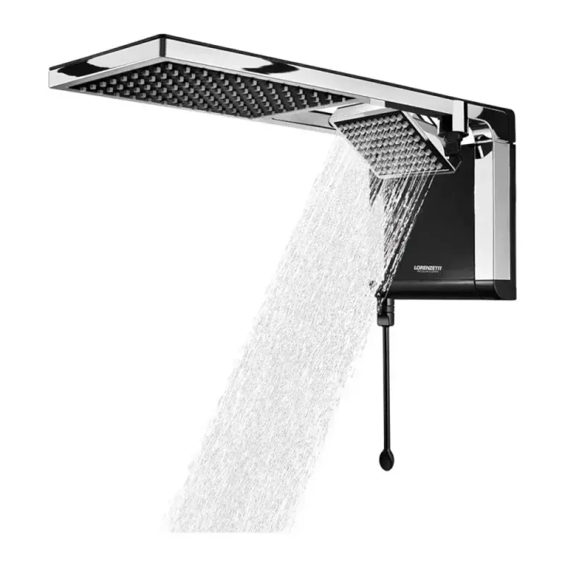 Chuveiro-Acqua-Duo-Ultra-Preto-Cromado-7800W-220V-Lorenzetti