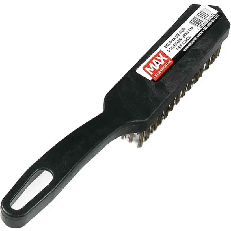 ESCOVA-ACO-MANUAL-CABO-MAX-METALURGICA-PLASTICA-MAX-5-FILEIRAS