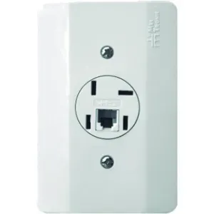 TOMADA TELEBRAS+RJ11 MECTRONIC BRANCA MILLENIUN
