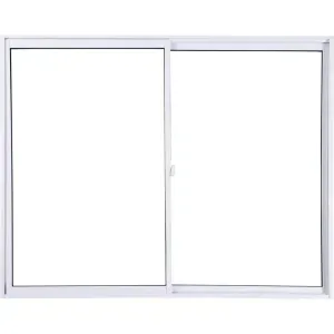 Janela Tropical Slim de Alumínio BR 2 Folhas VL 100x150cm Aluvid