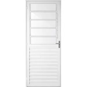 Porta Basculante SPP em Alumínio BR Esquerda VL 210x80cm Aluvid