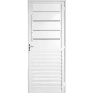 Porta Basculante SPP em Alumínio BR Direita VL 210x80cm Aluvid