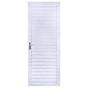 Porta Veneziana SPP em Alumínio BR Direita 210x80cm Aluvid