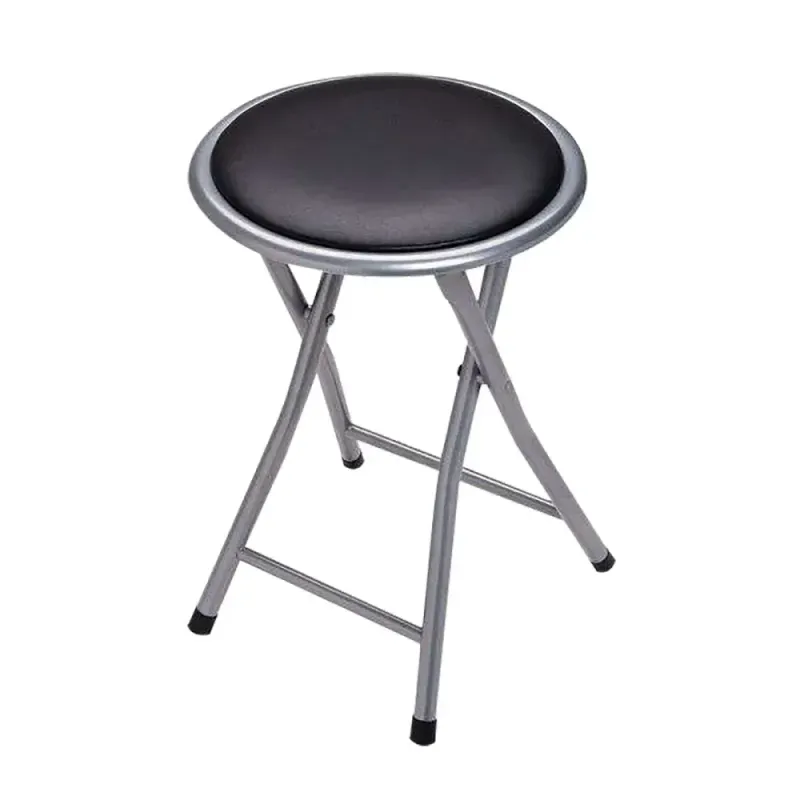 Banqueta-Circular-Comfor-Dobravel-em-Couro-Sintetico-90Kg-Mor