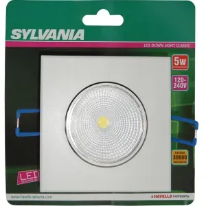 LUMINÁRIA EMBUTIR OZLI QUAD LED 5W AM BIV