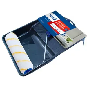 Kit para Pintura Anti-Respingos Rolo de 23cm com 3 Peças Tigre