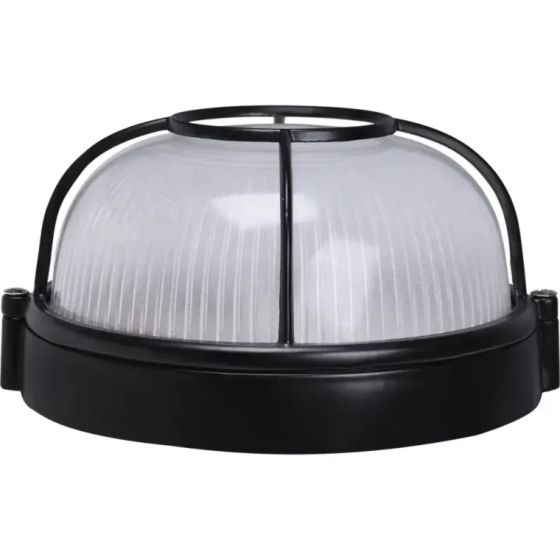 Plafon-em-Aluminio-E27-1x60w-Com-Grade-Preta-Sun-Light