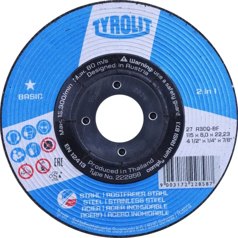 DISCO-DESB-AC-115X6-TYROLIT-4X22-BASIC