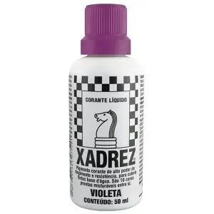 Corante Líquido Violeta Xadrez Corante 12 Peças