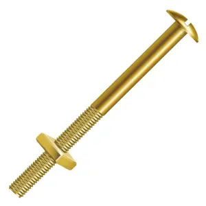 Parafuso Cama Fendado Porca Quad 5/16"x120mm 100 Pçs Ciser